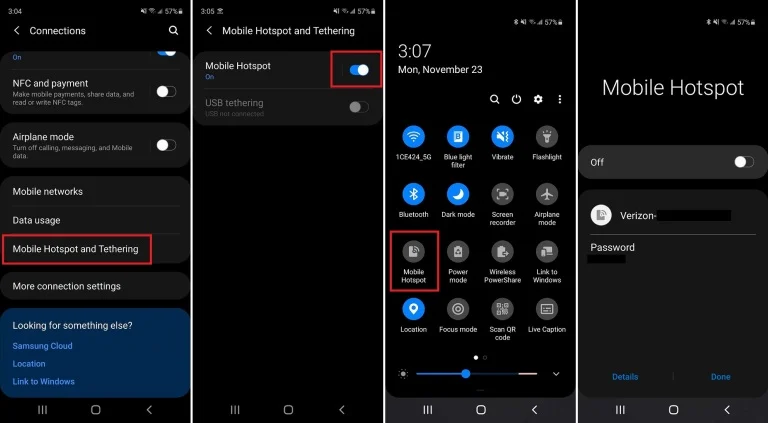Turn On Wi-Fi Hotspot For Android Devices